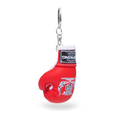TOPKING WHITE RED MINI GLOVES KEY RINGS