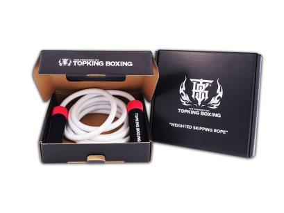 TOPKING SKIPPING ROPE PLASTIC HANDLE WITH STEEL WEIGHT