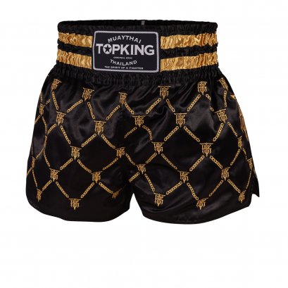 TOPKING THAI BOXING SHORTS BLACK GOLD 211