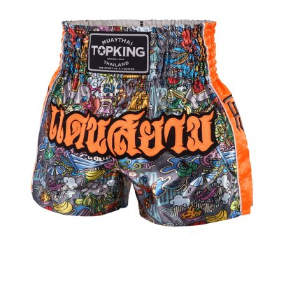 TOPKING THAI BOXING SHORTS ORANGE 225