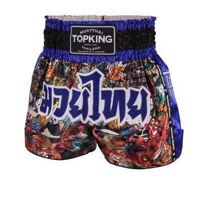 TOPKING THAI BOXING SHORTS BLUE 226