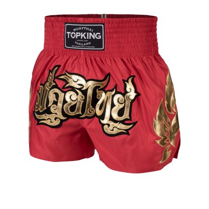 TOPKING THAI BOXING SHORTS RED 229