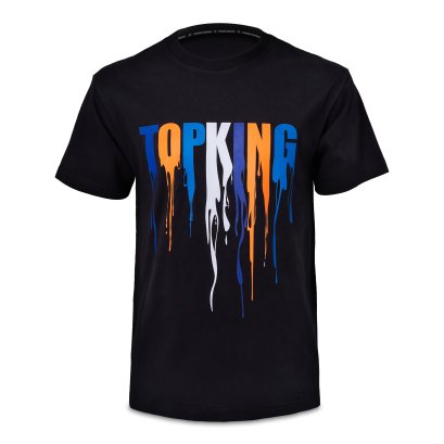 TOPKING T-SHIRT BLACK BLUE 036