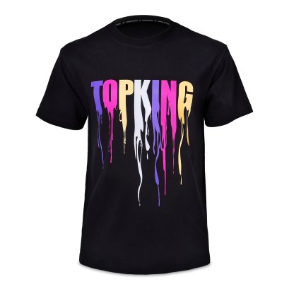 TOPKING T-SHIRT BLACK PINK 036