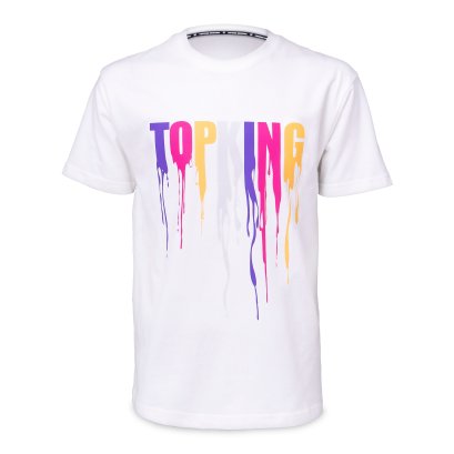 TOPKING T-SHIRT WHITE PINK 036