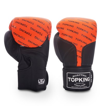 TOPKING GLOVES BLACK ORANGE FULL IMPACT