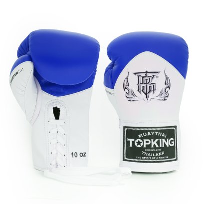 Top King GLOVES BLEND (LACE UP) — WHITE BLUE