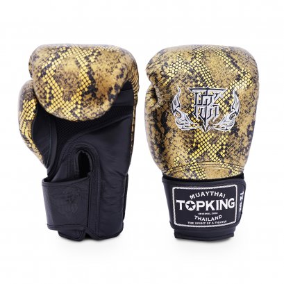 Top King GLOVES SUPER SNAKE AIR — BLACK GOLD