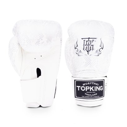TOPKING GLOVES WHITE SILVER SUPER SNAKE