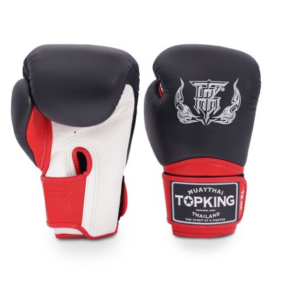 TOPKING GLOVES WHITE BLACK RED SUPER