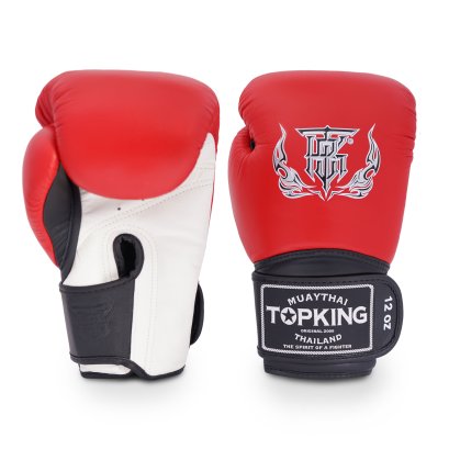 TOPKING GLOVES WHITE RED BLACK SUPER