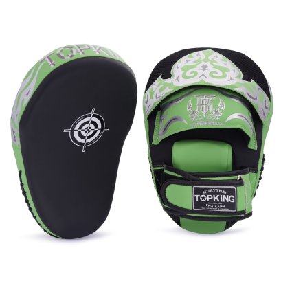 TOPKING FOCUS MITTS BLACK GREEN &quot; KANOK &quot;