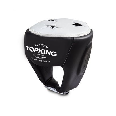 TOPKING HEAD GUARD BLACK WHITE  "SUPER" COMPETITION