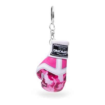 TOPKING PINK CAMOUFLAGE MINI GLOVES KEY RINGS