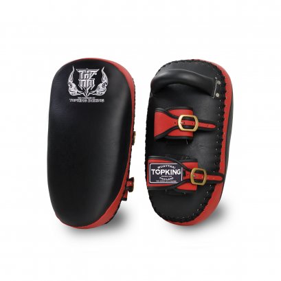 TOPKING KICKING PADS BLACK RED “ULTIMATE” (STRAIGHT) BUCKLE