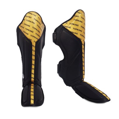 TOPKING SHIN GUARD BLACK GOLD FULL IMPACT