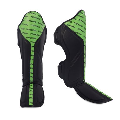 TOPKING SHIN GUARD BLACK GREEN FULL IMPACT