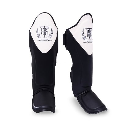 TOPKING SHIN GUARDS BLACK WHITE BLEND