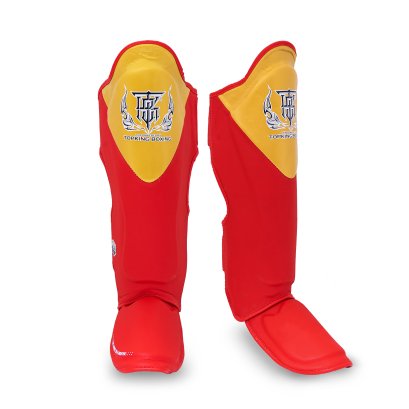 TOPKING SHIN GUARDS RED GOLD BLEND