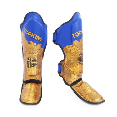 TOPKING SHIN GUARDS BLUE HAPPINESS CHINESE