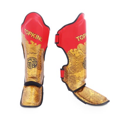 TOPKING SHIN GUARDS RED HAPPINESS CHINESE