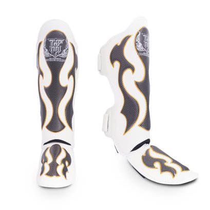 TOPKING SHIN GUARD WHITE SILVER EMPOWER CREATIVITY 1