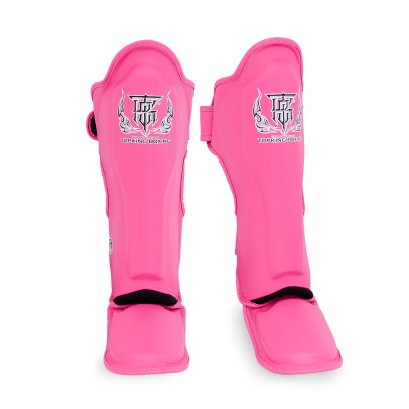 TOPKING SHIN GUARD DARK PINK “ PRO ” GENUINE LEATHER