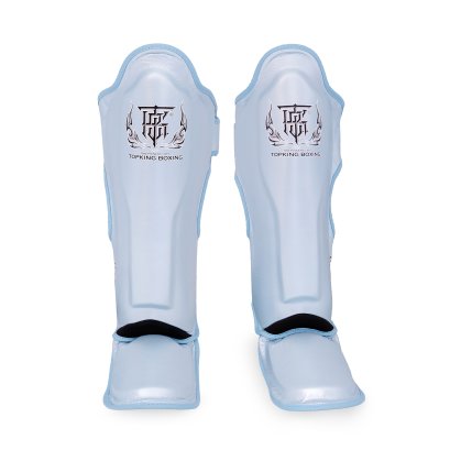 TOPKING SHIN GUARD PAERL BLUE “ PRO ” GENUINE LEATHER