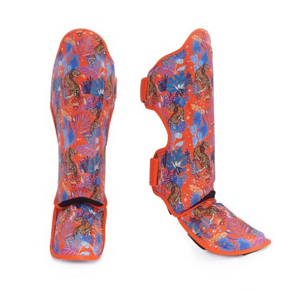 TOPKING SHIN GUARD ORANGE WILD TIGER KING