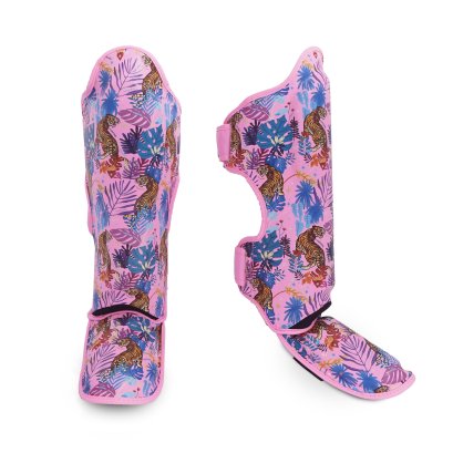 TOPKING SHIN GUARD PINK WILD TIGER KING