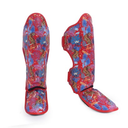 TOPKING SHIN GUARD RED WILD TIGER KING