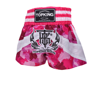TOBKING THAI BOXING SHORT COMOUFLAGE PINK 249