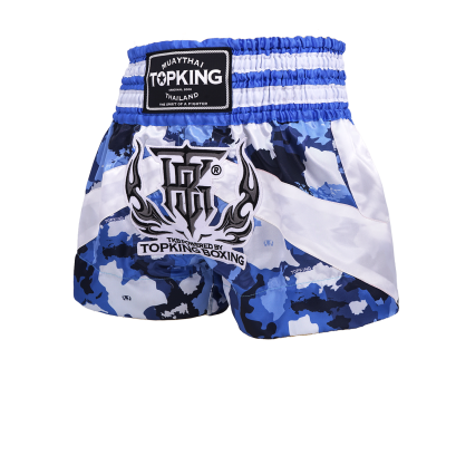 TOBKING THAI BOXING SHORT COMOUFLAGE BLUE 249