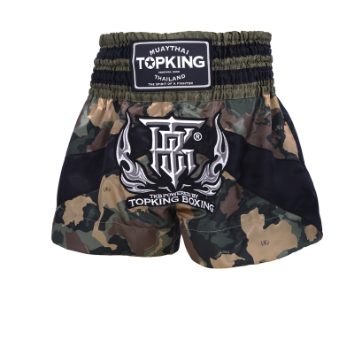 TOBKING THAI BOXING SHORT COMOUFLAGE GREEN 249