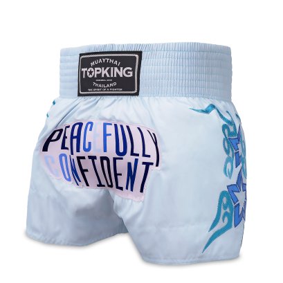 TOPKING THAI BOXING SHORTS LIGHT BLUE 256