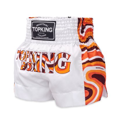 TOPKING THAI BOXING SHORTS ORANGE 261