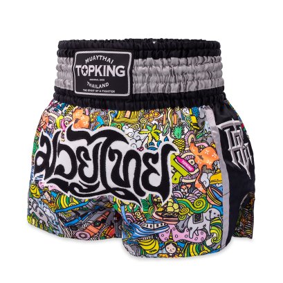 TOPKING THAI BOXING SHORTS BLACK 263