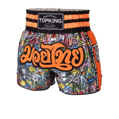 TOPKING THAI BOXING SHORTS ORANGE 223
