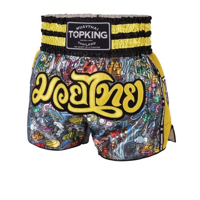 TOPKING THAI BOXING SHORTS YELLOW 223