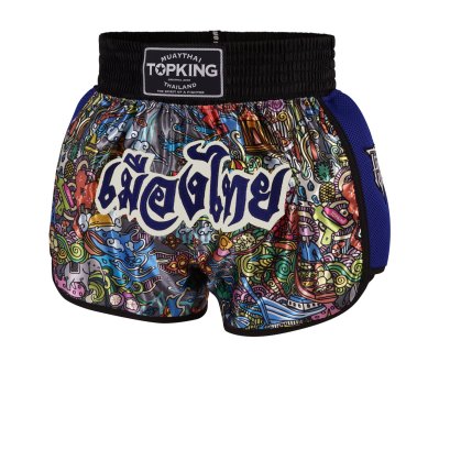 TOPKING THAI BOXING SHORTS BLUE 224