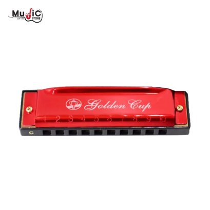 Golden Cup JH-1020 Harmonica ( Red )