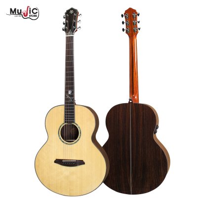 กีตาร์โปร่งไฟฟ้า Mollo M-S6E ไม้หน้า Solid Top พร้อมปิ๊กอัพในตัว สีไม้ธรรมชาติ