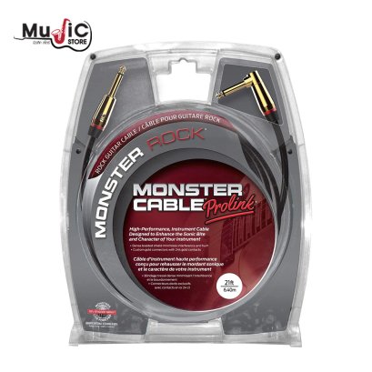 สายแจ็ค Monster Rock Series Right-Angle Instrument Cable 21FT/6.4M