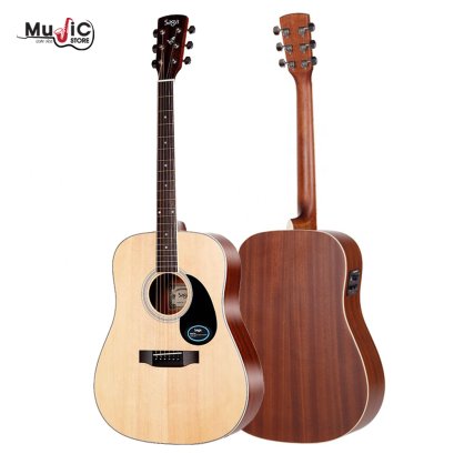 SAGA SF700E Acoustic Electric Guitar ( Solid Top )