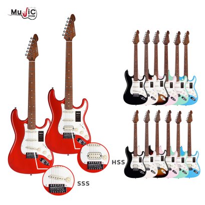 SAGA DAZZLES SERIES electric guitar, can be played in many styles, 1 year warranty.