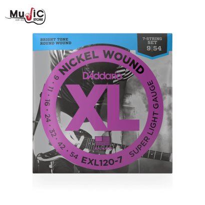 สายกีต้าร์ไฟฟ้า 7สาย D’Addario EXL120-7