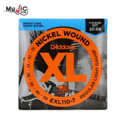 สายกีต้าร์ไฟฟ้า 7สาย D&#039;Addario EXL110-7 Regular Light