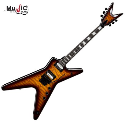 Dean ML Select Floyd Quilt Top Electric Guitar - Trans Brazilia