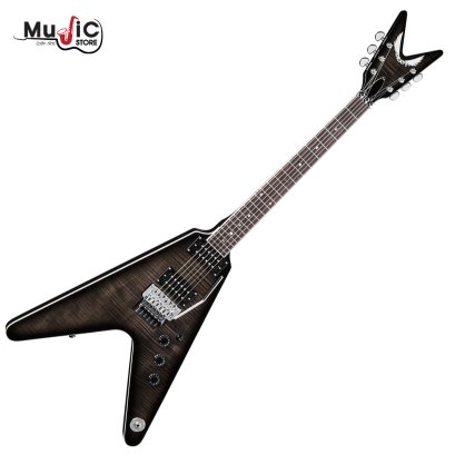 Dean V 79 Flame Top Floyd Electric Guitar - Trans Black