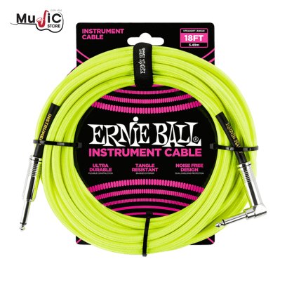 สายแจ็คถัก Ernie Ball 18 Feet Straight / Angel Braided Intrusment Cables